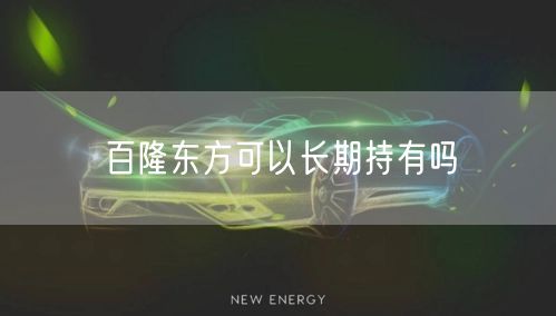 百隆东方可以长期持有吗